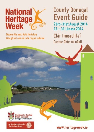 Cover of the free County Donegal ‘Heritage Week’ Event Guide compiled by the County Donegal Heritage Office